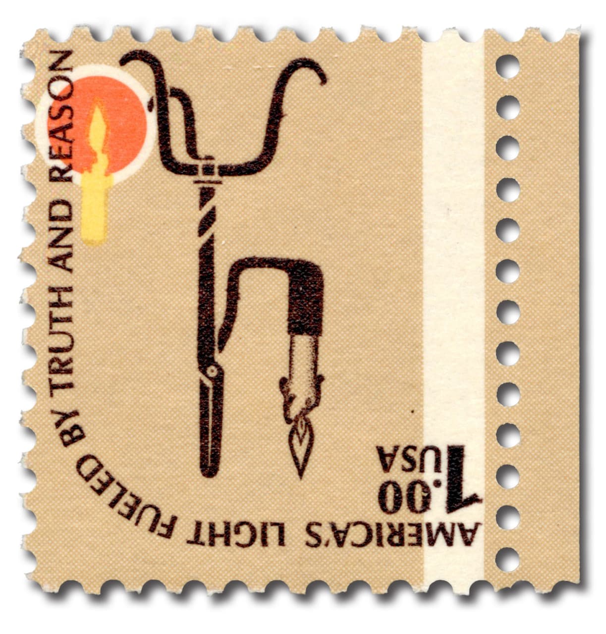 CIA Invert 1979 US Error Stamp 1 dollar